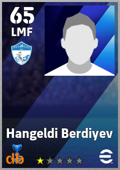 Hangeldi Berdiyev — LMF, OVR 65, MAX 65