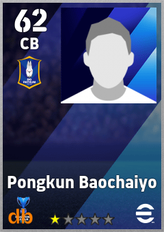 Pongkun Baochaiyo — CB, OVR 62, MAX 62