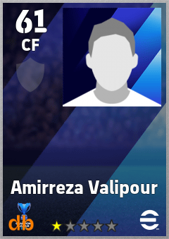 Amirreza Valipour eFootball player card