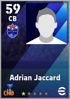Adrian Jaccard — CB, OVR 59, MAX 59