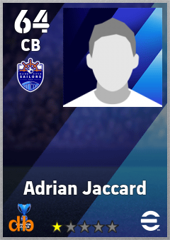 Adrian Jaccard — CB, OVR 64, MAX 64