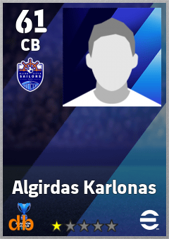 Algirdas Karlonas eFootball player card