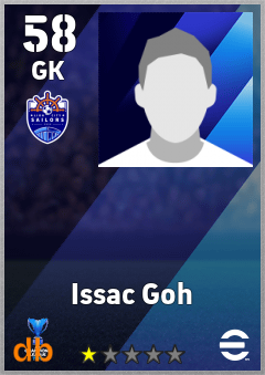 Issac Goh — GK, OVR 58, MAX 58