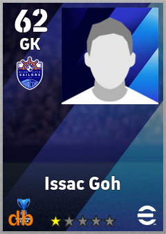 Issac Goh — GK, OVR 62, MAX 62