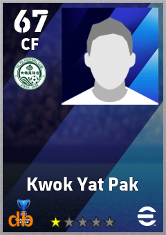 Kwok Yat Pak — CF, OVR 67, MAX 67