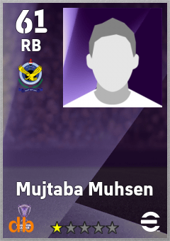 Mujtaba Muhsen — RB, OVR 61, MAX 61