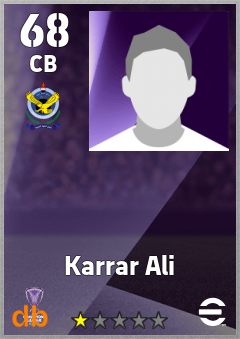 Karrar Ali eFootball player card