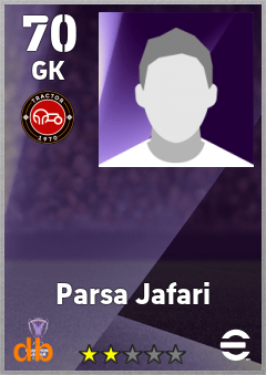 Parsa Jafari — GK, OVR 70, MAX 70