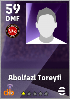 Abolfazl Toreyfi — DMF, OVR 59, MAX 59