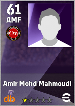 Amir Mohd Mahmoudi — AMF, OVR 61, MAX 61