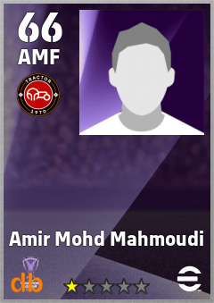 Amir Mohd Mahmoudi — AMF, OVR 66, MAX 66