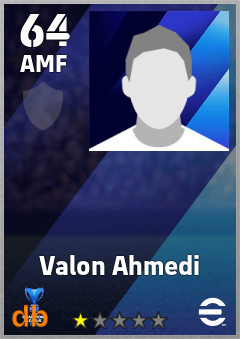 Valon Ahmedi — AMF, OVR 64, MAX 64