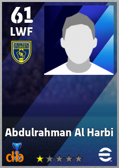 Abdulrahman Al Harbi — LWF, OVR 61, MAX 61