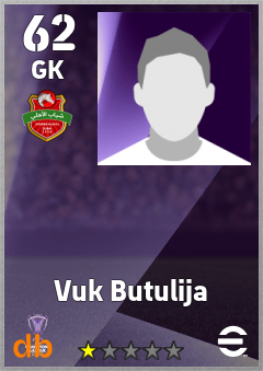 Vuk Butulija — GK, OVR 62, MAX 62