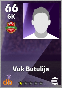 Vuk Butulija — GK, OVR 66, MAX 66