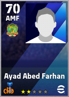 Ayad Abed Farhan — AMF, OVR 70, MAX 70