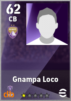 Gnampa Loco — CB, OVR 62, MAX 62