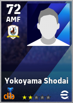 Yokoyama Shodai — AMF, OVR 72, MAX 72