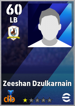 Zeeshan Dzulkarnain eFootball player card