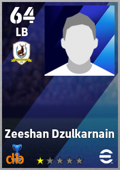 Zeeshan Dzulkarnain — LB, OVR 64, MAX 64