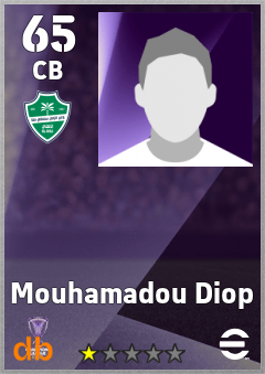 Mouhamadou Diop — CB, OVR 65, MAX 65