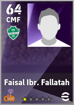 Faisal Ibr. Fallatah — CMF, OVR 64, MAX 64