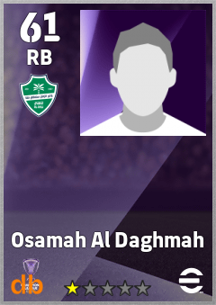 Osamah Al Daghmah — RB, OVR 61, MAX 61