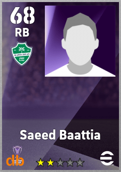 Saeed Baattia — RB, OVR 68, MAX 68