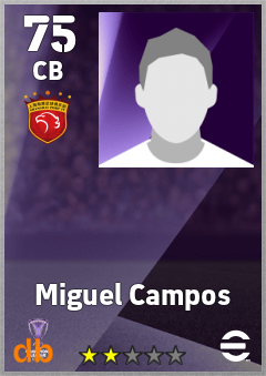 Miguel Campos eFootball player card