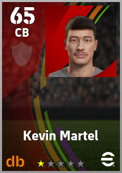 Kevin Martel — CB, OVR 65, MAX 65