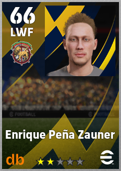 Enrique Peña Zauner — LWF, OVR 66, MAX 66
