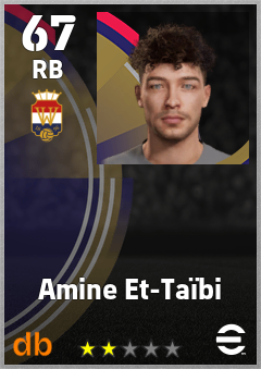Amine Et-Taïbi — RB, OVR 67, MAX 67