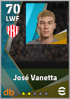José Vanetta eFootball player card