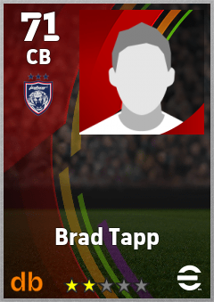 Brad Tapp — CB, OVR 71, MAX 71