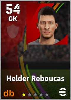 Helder Reboucas — GK, OVR 54, MAX 54