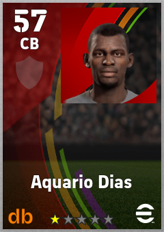 Aquario Dias eFootball player card