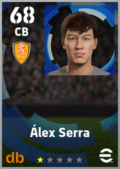 Álex Serra — CB, OVR 68, MAX 68