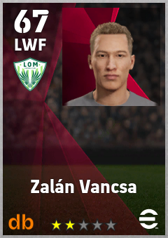 Zalán Vancsa — LWF, OVR 67, MAX 67