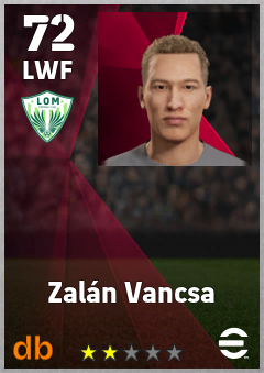 Zalán Vancsa — LWF, OVR 72, MAX 72