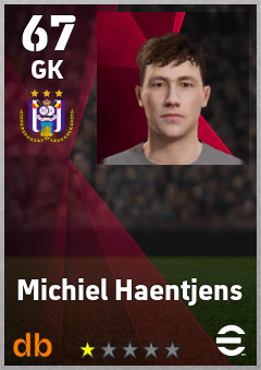 Michiel Haentjens eFootball player card