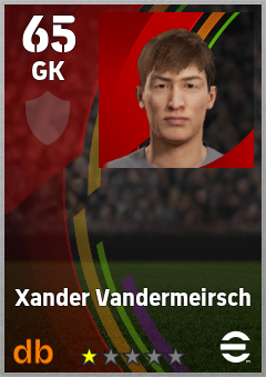 Xander Vandermeirsch — GK, OVR 65, MAX 65
