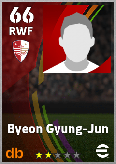 Byeon Gyung-Jun — RWF, OVR 66, MAX 66