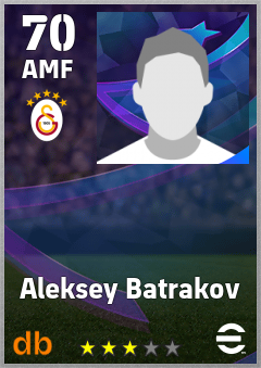 Aleksey Batrakov — AMF, OVR 70, MAX 70