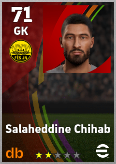 Salaheddine Chihab — GK, OVR 71, MAX 71