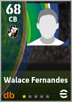 Walace Fernandes — CB, OVR 68, MAX 68