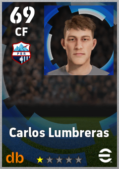 Carlos Lumbreras — CF, OVR 69, MAX 69