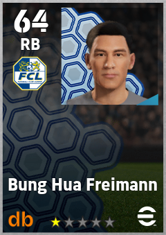 Bung Hua Freimann — RB, OVR 64, MAX 64