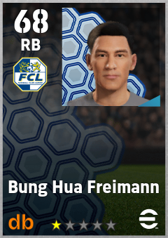 Bung Hua Freimann — RB, OVR 68, MAX 68