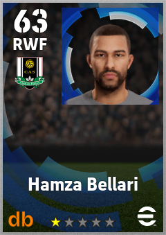 Hamza Bellari — RWF, OVR 63, MAX 63