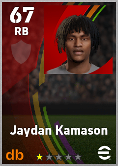 Jaydan Kamason eFootball player card